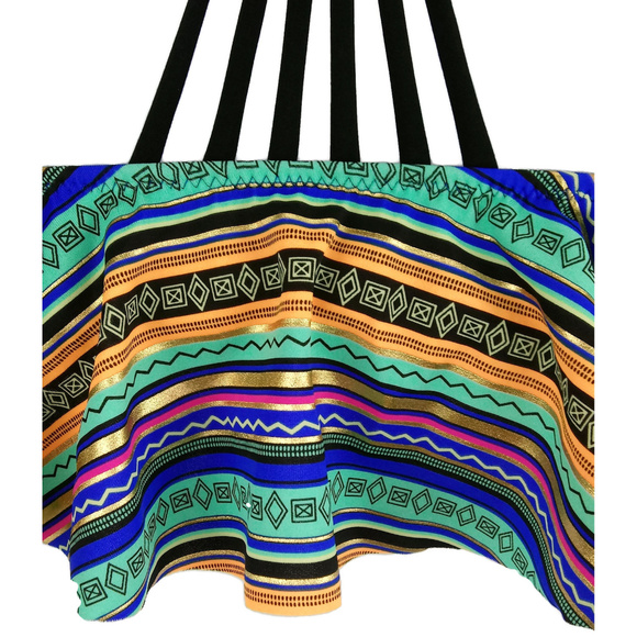 PINK Flounce Racer-Back Strappy Boho Bikini Top - Picture 5 of 6